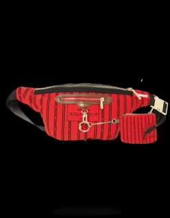 REVERSE SHARKS IN PARIS CROSSBODY (RED)