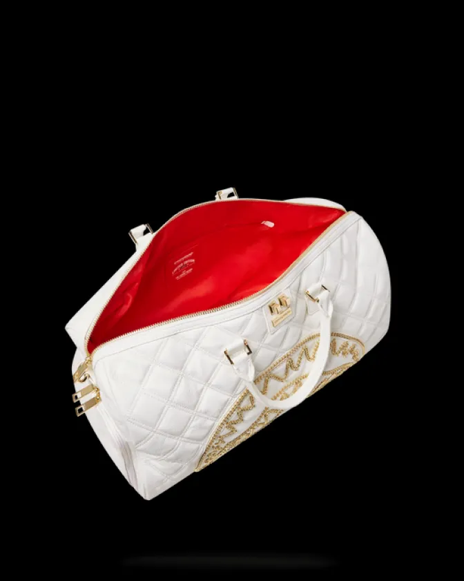 RIVIERA LE BLANC GOLD CHAIN SHARK DUFFLE