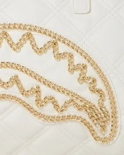 RIVIERA LE BLANC GOLD CHAIN SHARK MINI DUFFLE