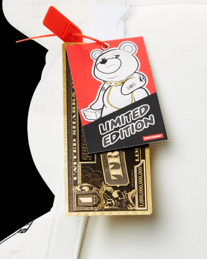 RIVIERA LE BLANC GOLD CHAIN MONEYBEAR TEDDYBEAR BACKPACK