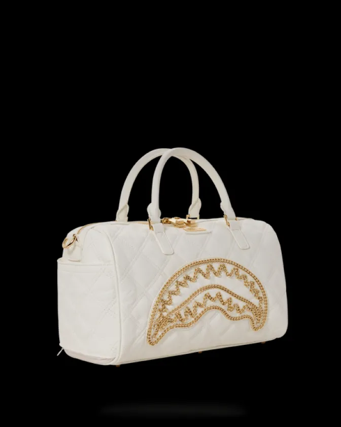 RIVIERA LE BLANC GOLD CHAIN SHARK MINI DUFFLE