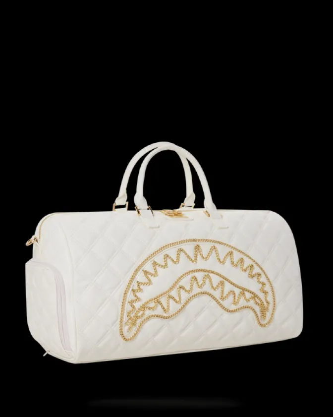 RIVIERA LE BLANC GOLD CHAIN SHARK DUFFLE