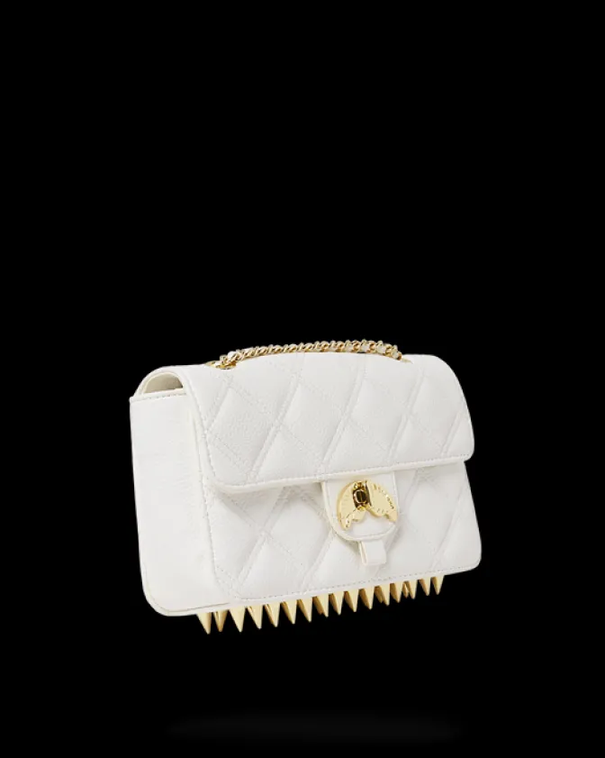 RIVIERA LE BLANC GOLD CHAIN SHARK HANDBAG