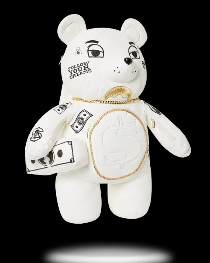 RIVIERA LE BLANC GOLD CHAIN MONEYBEAR TEDDYBEAR BACKPACK