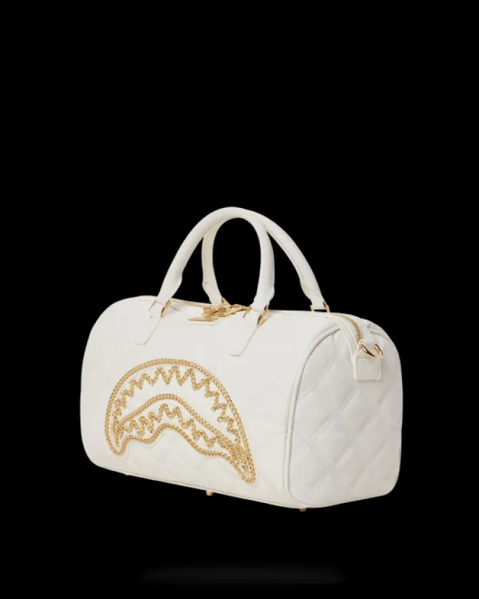 RIVIERA LE BLANC GOLD CHAIN SHARK MINI DUFFLE