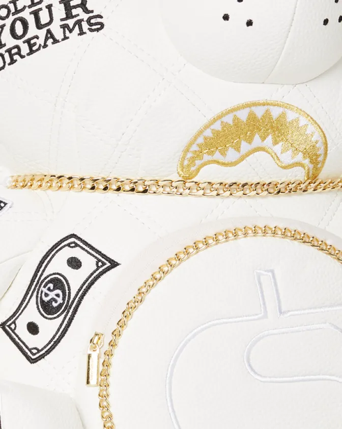 RIVIERA LE BLANC GOLD CHAIN MONEYBEAR TEDDYBEAR BACKPACK