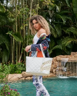 RIVIERA LE BLANC GOLD CHAIN SHARK TOTE
