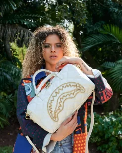 RIVIERA LE BLANC GOLD CHAIN SHARK MINI DUFFLE
