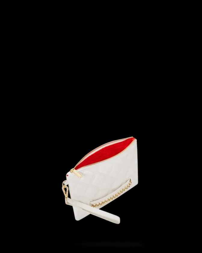 RIVIERA LE BLANC GOLD CHAIN SHARK CROSSOVER CLUTCH