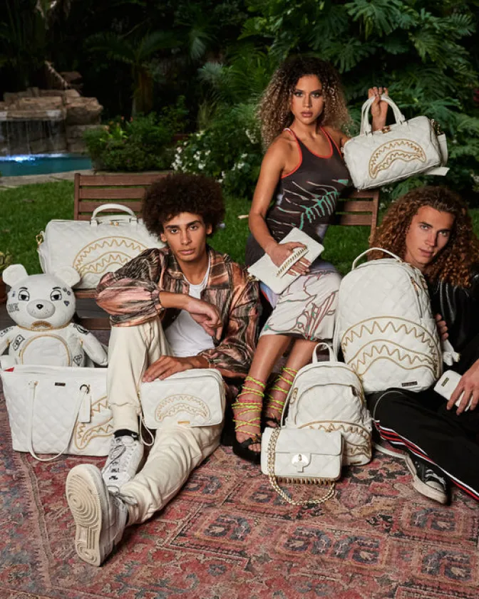 RIVIERA LE BLANC GOLD CHAIN MONEYBEAR TEDDYBEAR BACKPACK