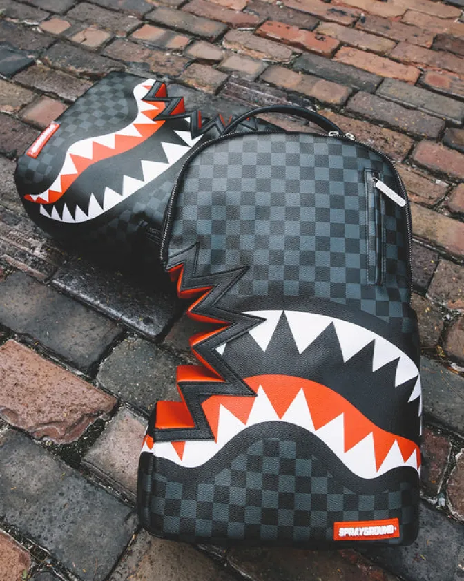 SHARK BITE SHARKS IN PARIS GRAY BACKPACK (DLXV)