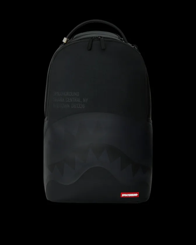 SHARK CENTRAL (BLK ON BLK) BACKPACK (DLXV)