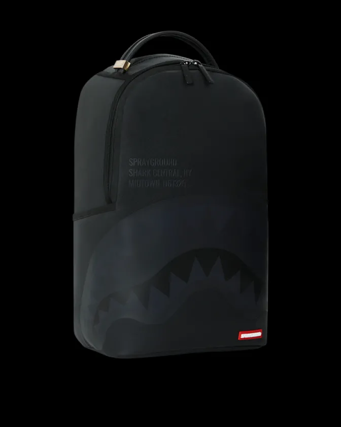 SHARK CENTRAL (BLK ON BLK) BACKPACK (DLXV)