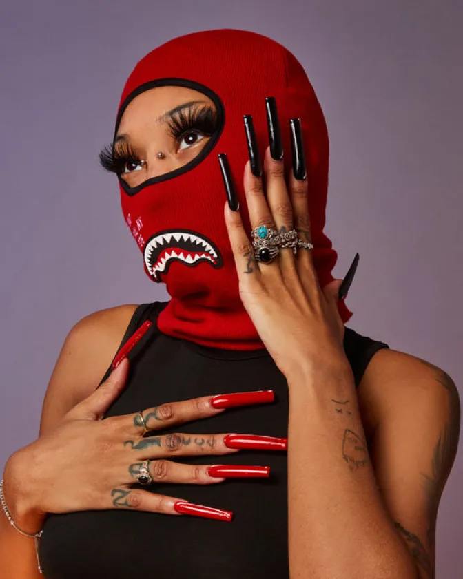 SHARK CENTRAL SKI MASK (RED)