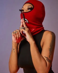 SHARK CENTRAL SKI MASK (RED)