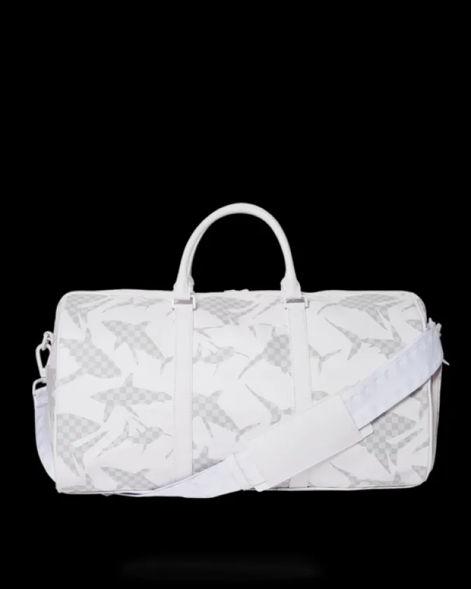 SHARK CHECK (WHITE) DUFFLE