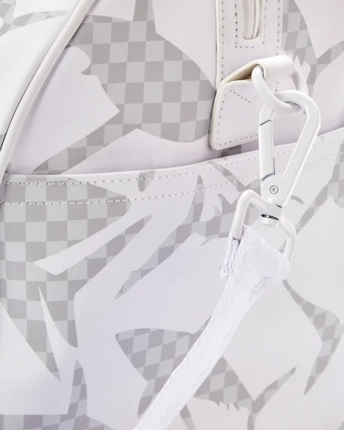 SHARK CHECK (WHITE) DUFFLE