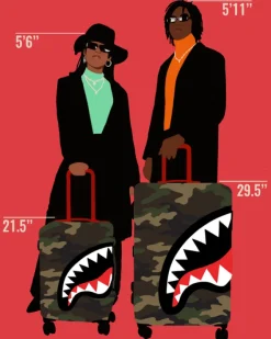 SHARKNAUTICS (CAMO) 29.5u201d FULL-SIZE LUGGAGE