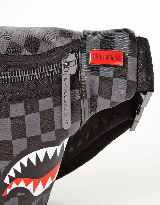 SHARKS IN PARIS (BLACK CHECKERED EDITION) CROSSBODY