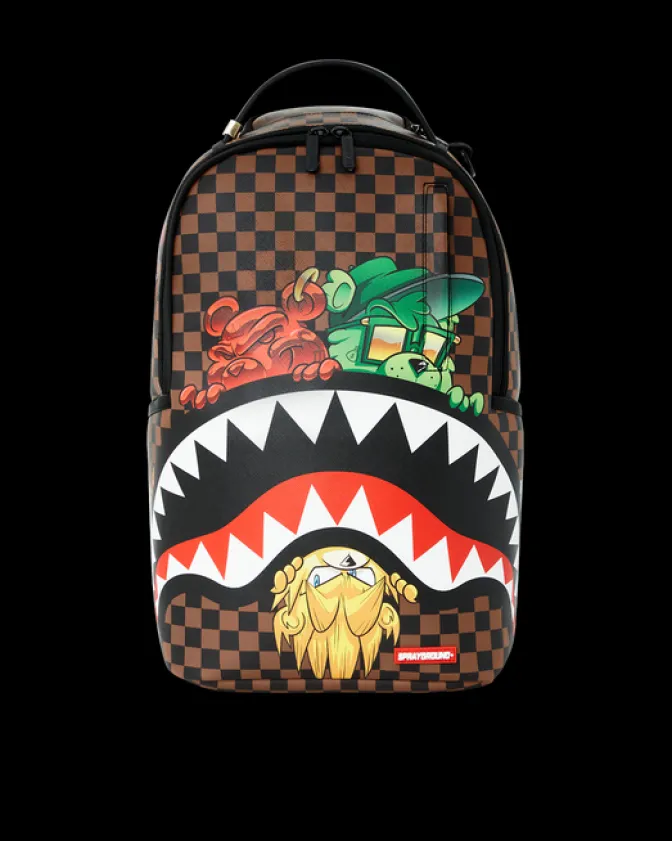 SHARKS IN PARIS CHARACTERS SNEAKIN BACKPACK (DLXV)