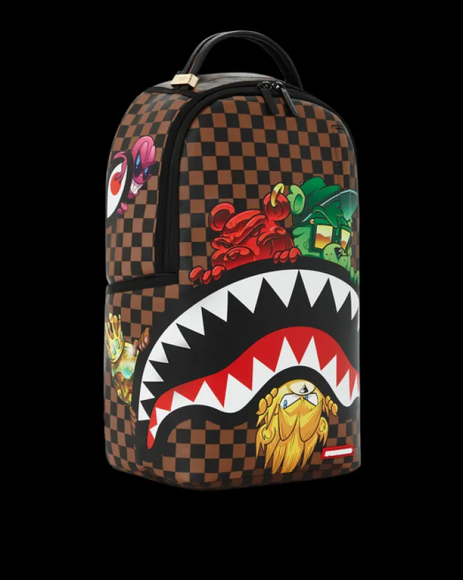 SHARKS IN PARIS CHARACTERS SNEAKIN BACKPACK (DLXV)