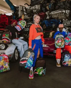 SHARKS IN PARIS CHARACTERS SNEAKIN BACKPACK (DLXV)
