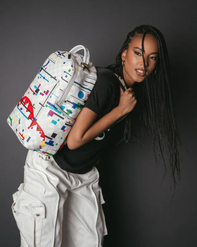 SHARKS IN PARIS GLITCH RIDER BACKPACK (DLXV)