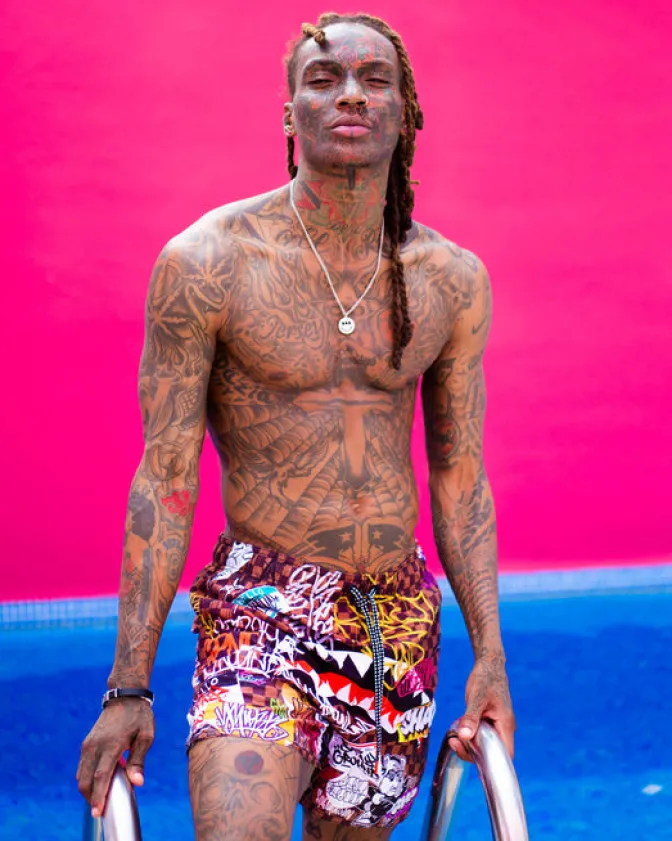 SHARKS IN PARIS JETSKI SWIM TRUNKS