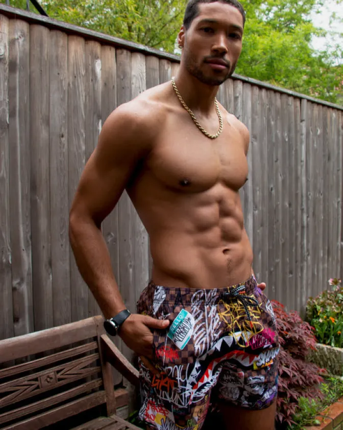 SHARKS IN PARIS JETSKI SWIM TRUNKS