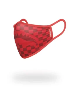 SHARKS IN PARIS (RED) FORM-FITTING MASK