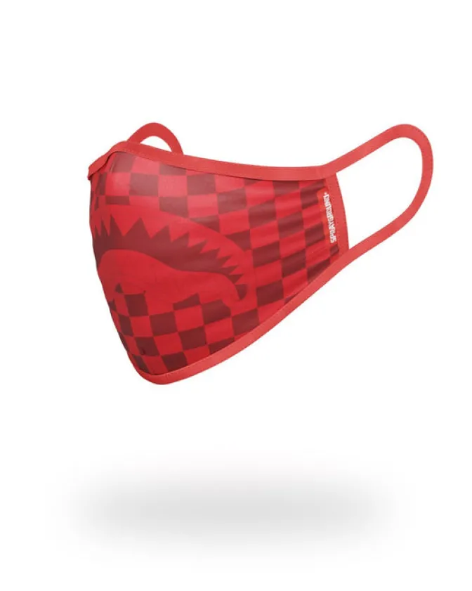 SHARKS IN PARIS (RED) FORM-FITTING MASK