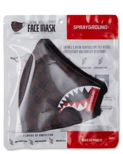 SHARKS IN PARIS VEGAN LEATHER FACE MASK
