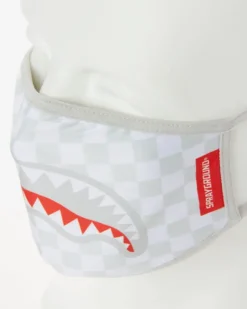 SHARKS IN PARIS (WHITE) FORM-FITTING MASK