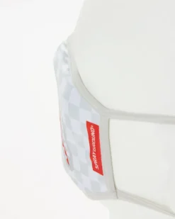 SHARKS IN PARIS (WHITE) FORM-FITTING MASK
