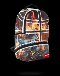 SPALDING X SPRAYGROUND FIRE MONEY BACKPACK
