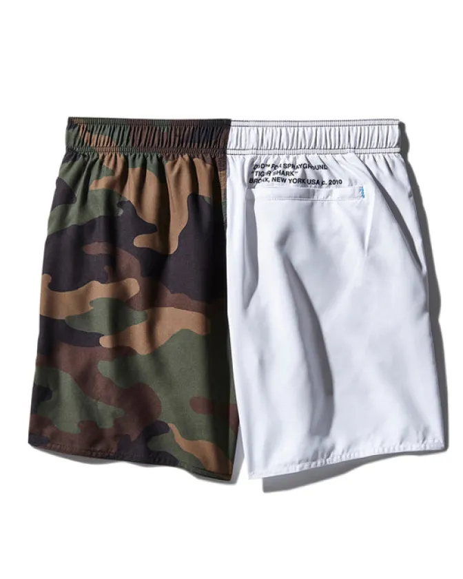 SPLIT BITE CAMO SHOTO SWIM TRUNKS