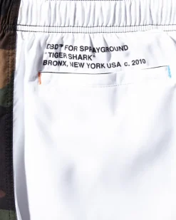 SPLIT BITE CAMO SHOTO SWIM TRUNKS