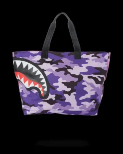 SPLIT CAMO BEACH TOTE