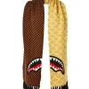 SPLIT CHECKERED SHARK SCARF