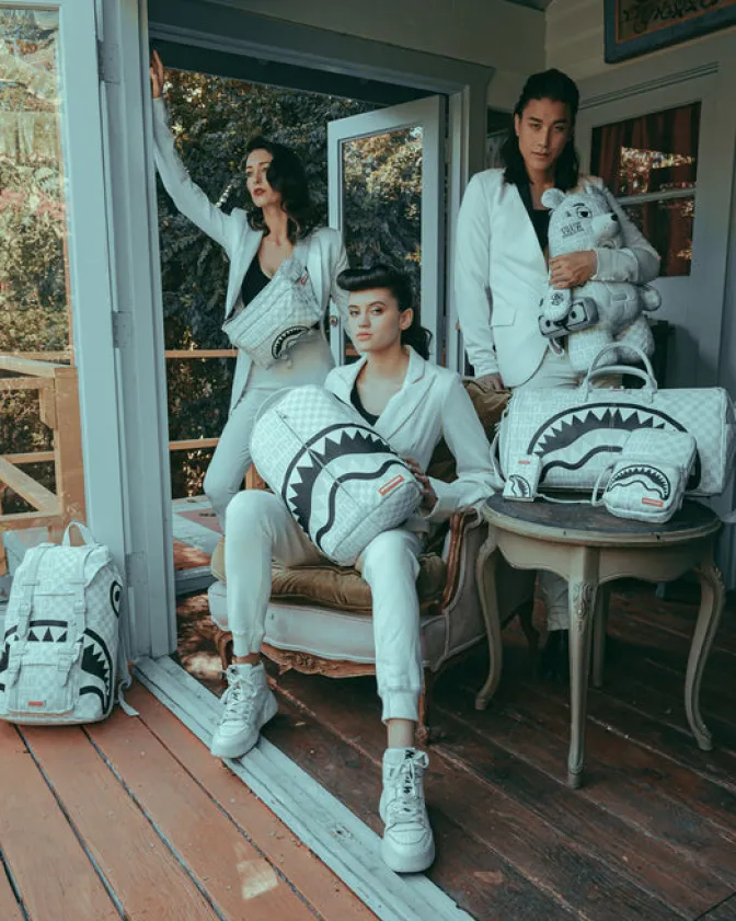 SPLIT THE CHECK (PEARL) MONEYBEAR TEDDYBEAR BACKPACK