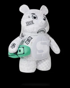 SPLIT THE CHECK (PEARL) MONEYBEAR TEDDYBEAR BACKPACK