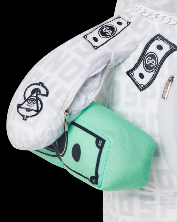 SPLIT THE CHECK (PEARL) MONEYBEAR TEDDYBEAR BACKPACK