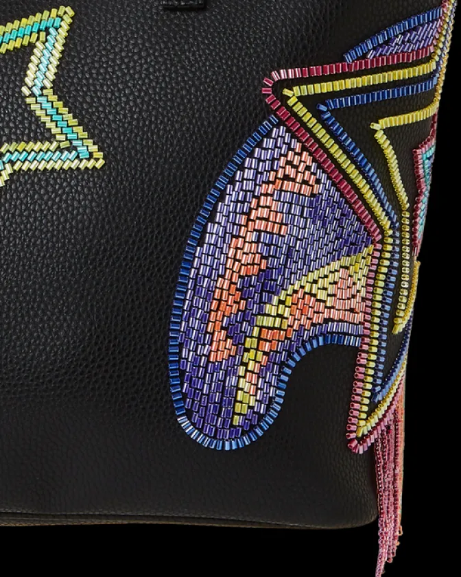 STAR RACER A.I.7 SANDFLOWER COLLAB BEADED TOTE