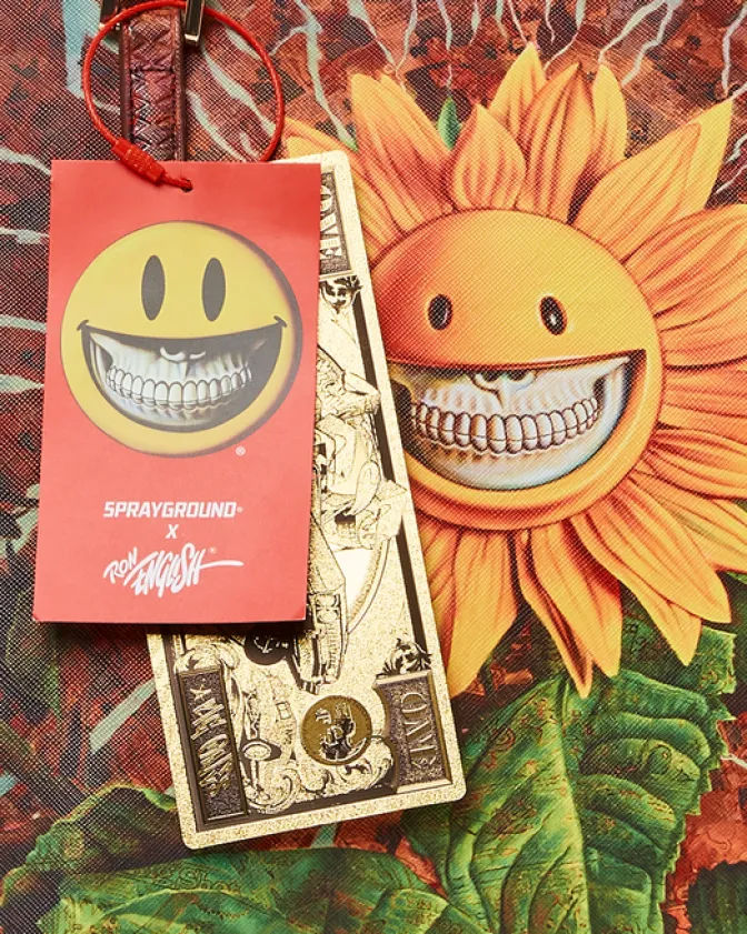 SUNFLOWER GRIN RON ENGLISH COLLAB TOTE