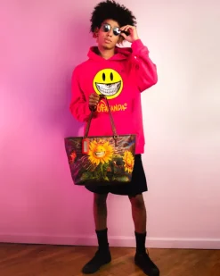 SUNFLOWER GRIN RON ENGLISH COLLAB TOTE