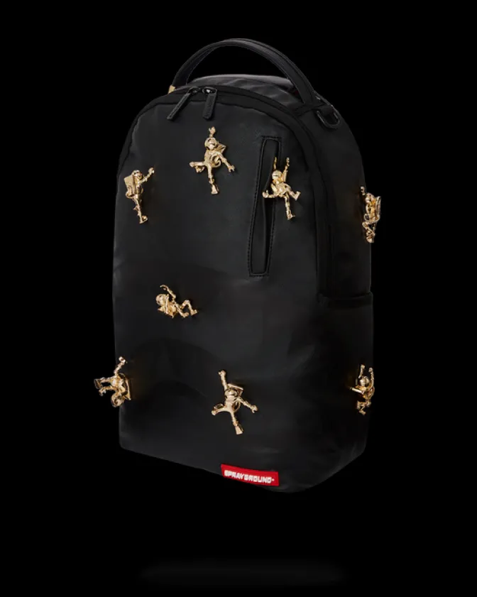 THE LOST IN SPACE BACKPACK (10 3D GOLD METAL ASTRONAUTS)