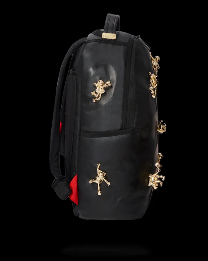 THE LOST IN SPACE BACKPACK (10 3D GOLD METAL ASTRONAUTS)