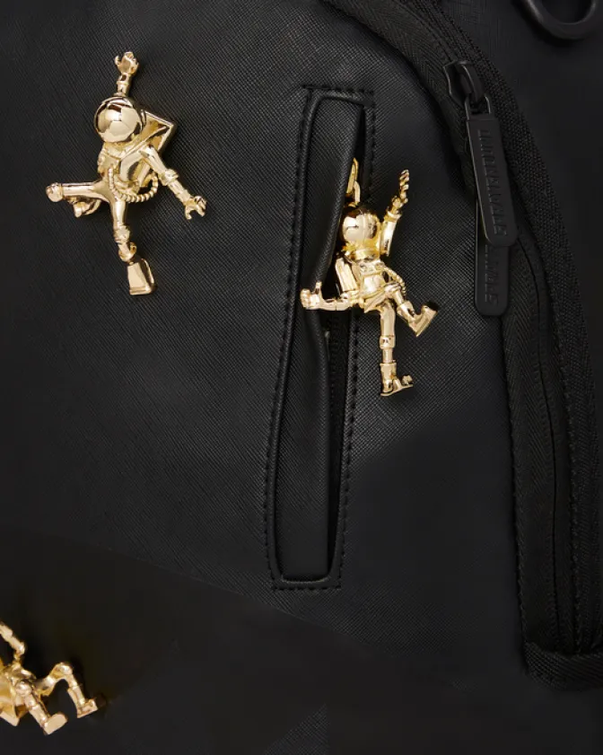 THE LOST IN SPACE BACKPACK (10 3D GOLD METAL ASTRONAUTS)