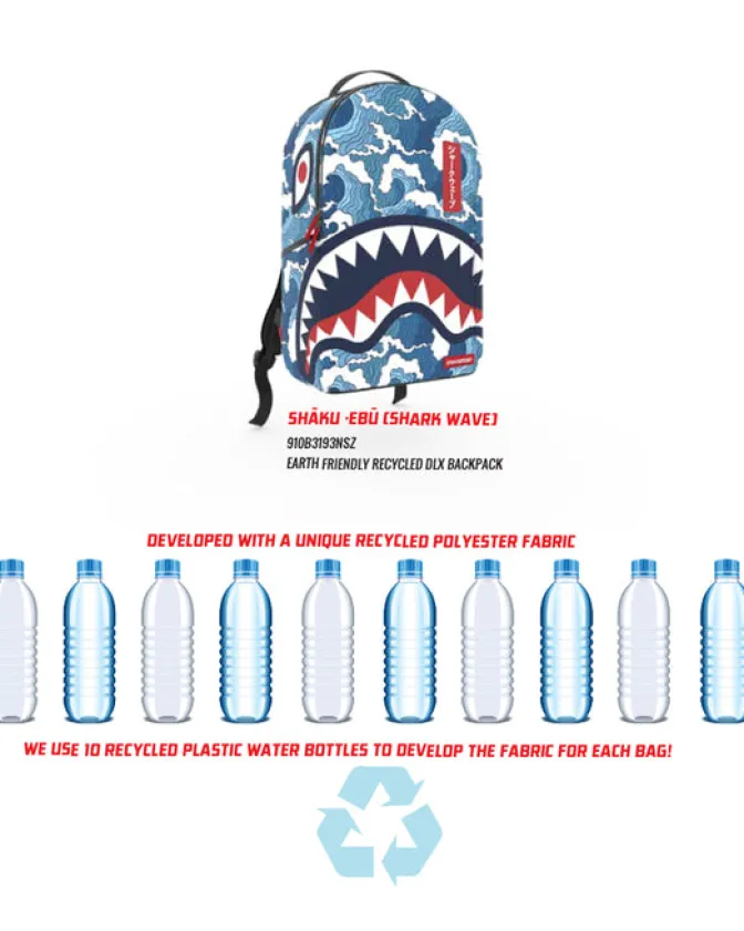THE SHARK WAVE (made from 100% recycled plastic bottles from the ocean)