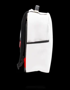THE SPRAYGROUND DIY WHITE BACKPACK (VEGAN LEATHER u0026 INNER MONEY LINING) u0026 MARKERS INCLUDED